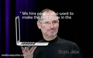 We hire people who want to make the best things in the world.