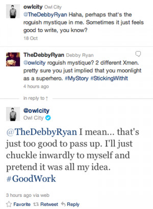 Maybe Adam will write a song about Debby…like he did for Taylor