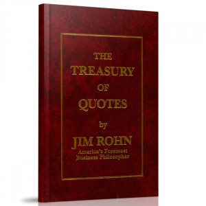 The Treasury of Quotes Burgundy Hardback by Jim Rohn