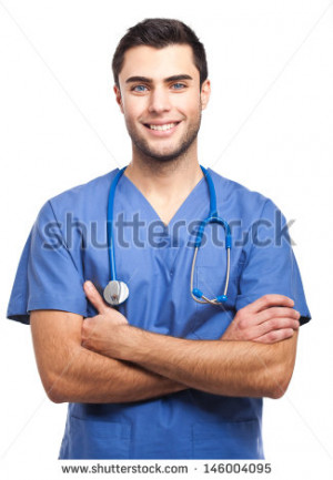 Male Nurses Handsome male nurse portrait