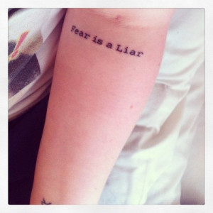 Faith Is A Liar Tattoo
