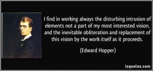 find in working always the disturbing intrusion of elements not a ...