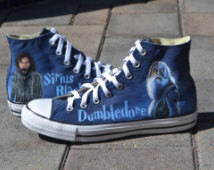 Harry Potter Converse di dipinta a mano ...