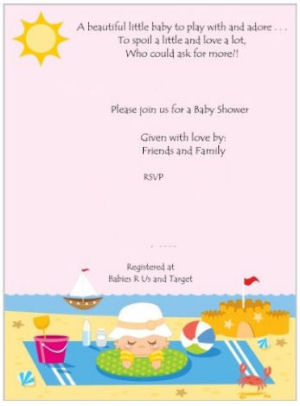 Ideas for Beach Baby Shower Invitations for a Theme That's Filled with ...