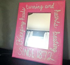 alpha phi mirror with quote by simplypoppy on etsy $ 15 00 more quote ...