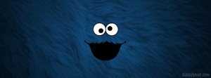 cookie monster staring at you