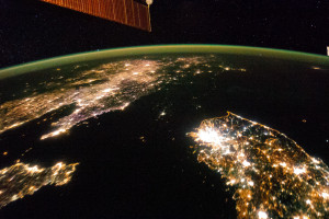 North Korea/South Korea From Space