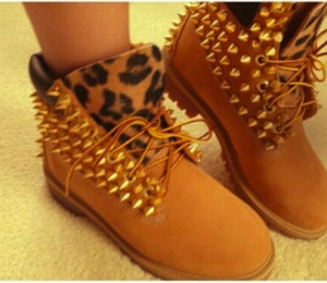 Tims Boots With Spikes