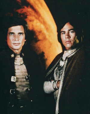 Starbuck and Apollo. Battlestar Galactica