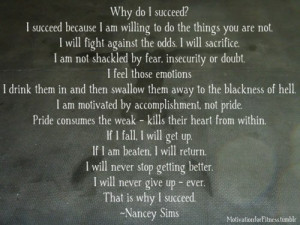 Why Do I Succeed??...Great Quote