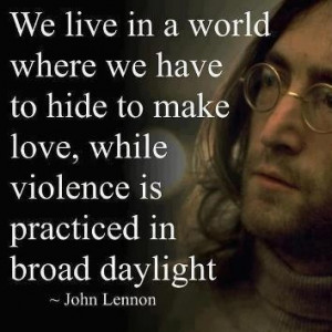 Hippie quotes, best, positive, sayings, john lennon