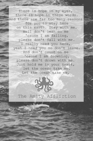 Don 39 t Lean On Me Lyrics The Amity Affliction