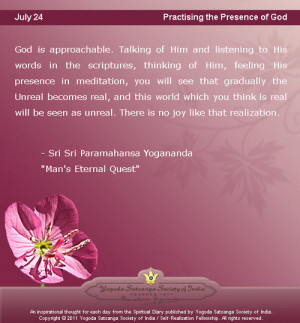 July 24: Quote of the day from Yogananda