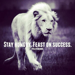 Stay Hungry Feast On Success