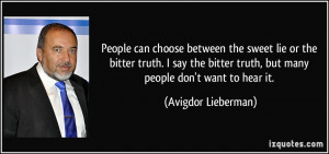 More Avigdor Lieberman Quotes