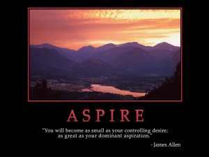 Motivational Wallpaper on Aspire : You will become as small as your ...