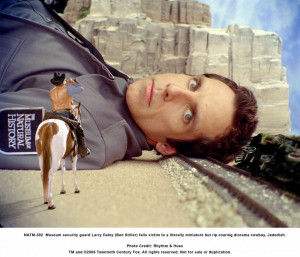 Museum security guard Larry Daley (Ben Stiller) falls victim to a ...