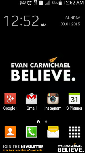 love this cell phone background – good job Rey! #Believe