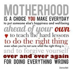 from happy money saver motherhood is a choice you make everyday