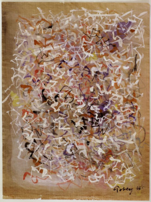 Mark Tobey - Untitled, 1968, gouache and tempera on paper, 31 x 23 cm ...