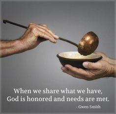 ... share with him who has none; and he who has food is to do likewise