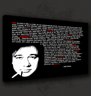 Details about BILL HICKS ICONIC QUOTE MUSIC CANVAS PRINT POP ART ...