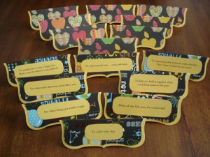 ... toppers and attach the teacher survival kit sayings to the back