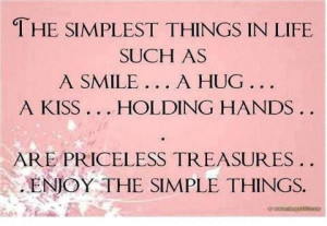 The simplest things in life...
