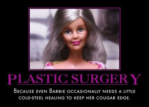 funny, plastic surgery, barbie, cougar