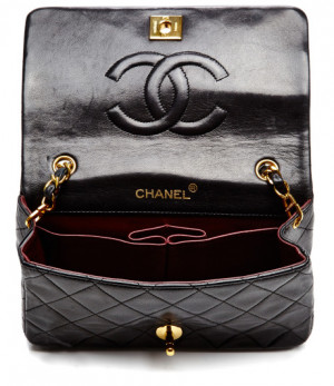 Chanel Chanel Black Quilted Lambskin Mini Single Flap Bag From What