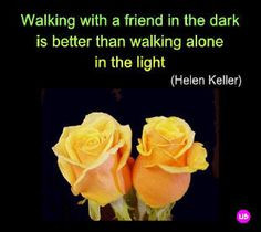 rose saying | Yellow Roses with Helen Keller Quotation Card More