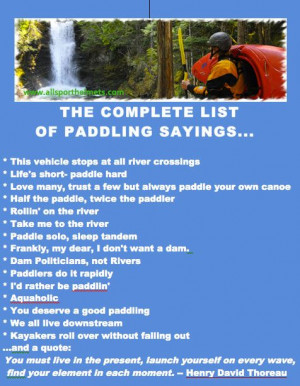 kayaking quotes | ... list of top paddler quotes. | Kayaking ...