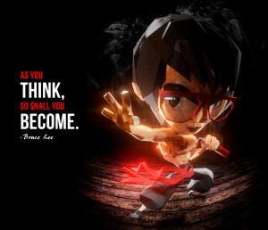 bruce lee w quote by reynante digital art 3 dimensional art characters ...
