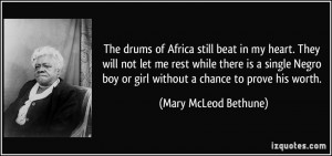 ... boy or girl without a chance to prove his worth. - Mary McLeod Bethune