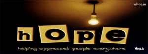 helping oppressed people everywhere quotes fb cover, hope Fb covers ...
