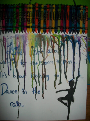 ... turn on the crayon art i did a piece with a quote and picture i