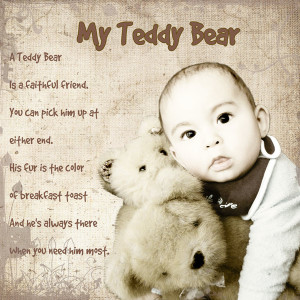 teddy bear hugs poem