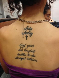 Quote tattoo .. 