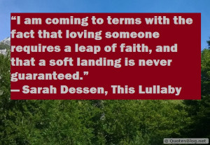 little faith in love is needed quote