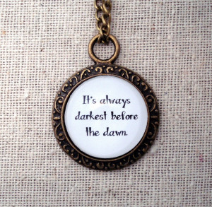 Florence and the Machine Shake It Out Inspired Lyrical Quote Necklace