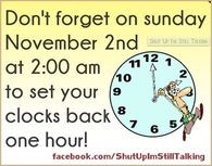 ... 49 daylight savings ends on sunday quotes quote fall back clock change