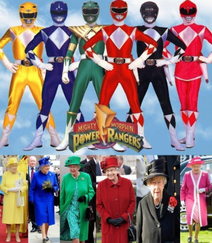 Related The Real Huge Fan Of Power Rangers – Queen Of United Kingdom