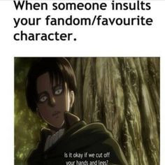 Levi knows. Also SNK abridged is just as funny the second time around ...