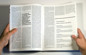 Titles, text, pull- quotes ,