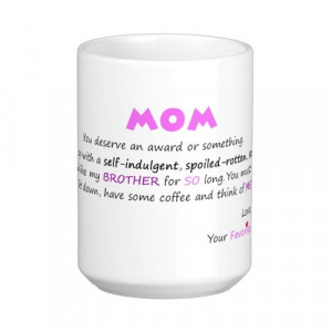 Funny Moms Favorite Child Award Worlds Best Mom Sarcastic Sibling ...