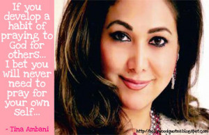 Tina Ambani Inspirational Quote