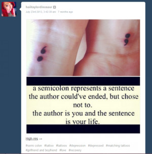 Life As A Semi Colon