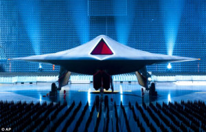 ... of an unmanned combat aircraft of the future, which was unveiled today