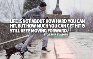 Sylvester Stallone Rocky Motivation Picture Quote