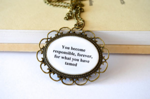 The Little Prince necklace. Quote jewelry. Christmas, birthday ...
